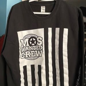 Mos Wanted Crew Black Pullover Sweater